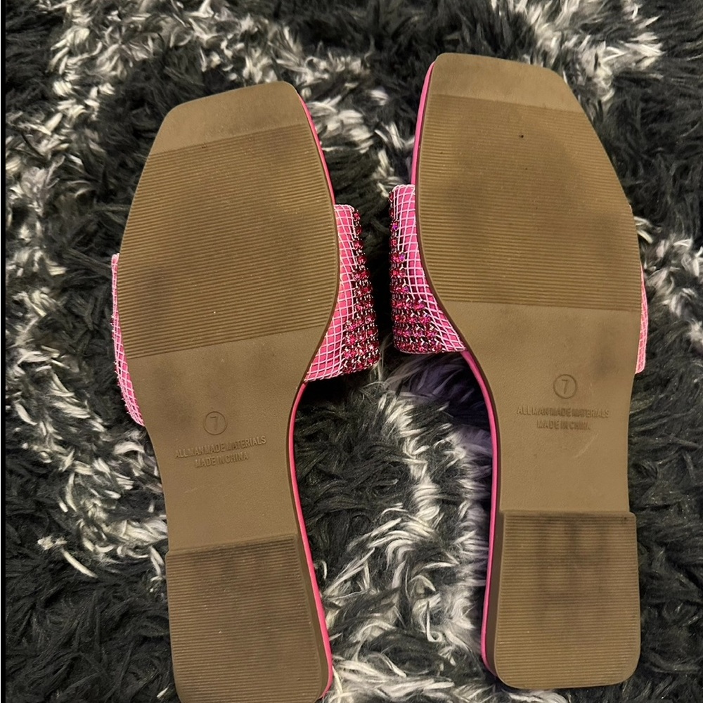 Pink Rhinestone Sandals - Picture 3 of 3